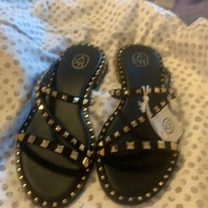 Beautiful ASH sandals Peace Bis S black w/silver
